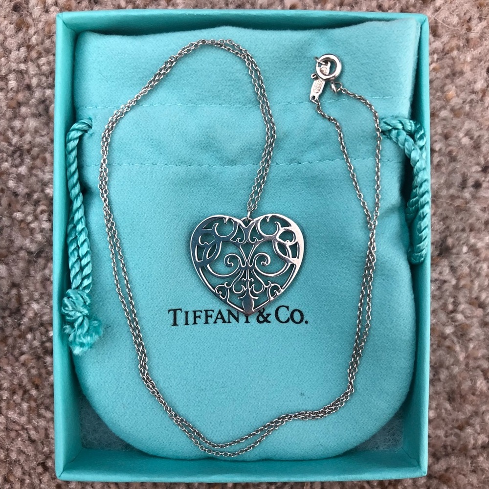 Tiffany & Co Enchant Heart Pendant Silver